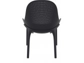 Лаунж-кресло пластиковое Siesta Contract Sky Lounge стеклопластик, полипропилен черный Фото 8
