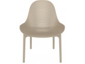 Лаунж-кресло пластиковое Siesta Contract Sky Lounge стеклопластик, полипропилен бежевый Фото 5