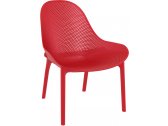 Лаунж-кресло пластиковое Siesta Contract Sky Lounge стеклопластик, полипропилен красный Фото 1