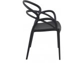 Кресло пластиковое Siesta Contract Mila стеклопластик черный Фото 6