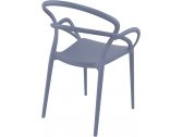 Кресло пластиковое Siesta Contract Mila стеклопластик темно-серый Фото 7