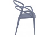 Кресло пластиковое Siesta Contract Mila стеклопластик темно-серый Фото 6