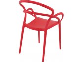 Кресло пластиковое Siesta Contract Mila стеклопластик красный Фото 6
