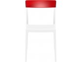 Стул пластиковый Siesta Contract Flash стеклопластик, поликарбонат белый, красный Фото 5