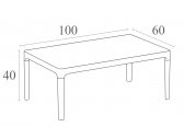 Столик пластиковый журнальный Siesta Contract Sky Lounge Table пластик белый Фото 2