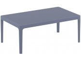 Столик пластиковый журнальный Siesta Contract Sky Lounge Table сталь, пластик темно-серый Фото 1