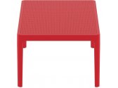 Столик пластиковый журнальный Siesta Contract Sky Lounge Table сталь, пластик красный Фото 6