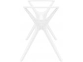 Подстолье пластиковое плетеное Siesta Contract Ibiza Legs Medium стеклопластик белый Фото 6