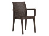 Кресло пластиковое DELTA Siena полипропилен коричневый Фото 1