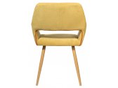 Кресло с обивкой ST-GROUP Кромвель ткань, сталь желтый Фото 4