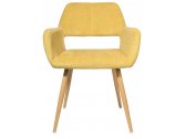 Кресло с обивкой ST-GROUP Кромвель ткань, сталь желтый Фото 2