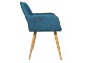 Кресло с обивкой ST-GROUP Кромвель ткань, сталь синий Фото 3