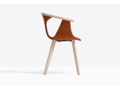 Кресло деревянное с обивкой PEDRALI Fox ясень, ткань Фото 5