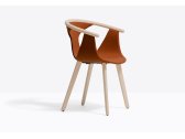 Кресло деревянное с обивкой PEDRALI Fox ясень, ткань Фото 4