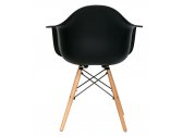 Кресло пластиковое ST-GROUP Eames DAW пластик, бук, сталь черный Фото 4