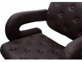 Кресло барное с обивкой ST-GROUP Бентли экокожа, сталь коричневый Фото 6