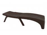 Шезлонг-лежак пластиковый DELTA Roma полипропилен коричневый Фото 10