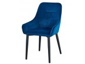 Кресло с обивкой ST-GROUP Диана вельвет, сталь сине-зеленый Фото 1