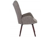 Кресло с обивкой ST-GROUP Гранд ткань, металл, дерево серый Фото 3