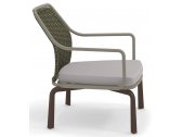 Кресло плетеное с подушкой EMU Cross сталь, роуп, ткань Фото 5