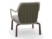 Кресло плетеное с подушкой EMU Cross сталь, роуп, ткань Фото 6