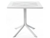 Стол пластиковый обеденный Nardi ClipX 80 стеклопластик белый Фото 5