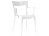 Кресло пластиковое PAPATYA Hera-K стеклопластик, пластик белый Фото 1