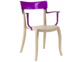 Кресло пластиковое PAPATYA Hera-K стеклопластик, пластик тортора, фиолетовый Фото 1