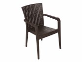 Кресло пластиковое DELTA Alberta полипропилен коричневый Фото 2