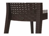 Кресло пластиковое DELTA Alberta полипропилен коричневый Фото 4