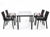 Кресло металлическое текстиленовое DELTA Rossi текстилен, алюминий черный Фото 7