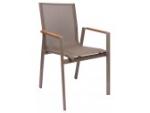 Кресло металлическое текстиленовое DELTA Rossi текстилен, алюминий капучино Фото 1