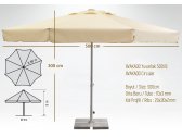 Зонт профессиональный THEUMBRELA SEMSIYE EVI Avocado алюминий, полиэстер бежевый Фото 2