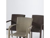 Кресло плетеное Grattoni GS 918 алюминий, искусственный ротанг серый Фото 2