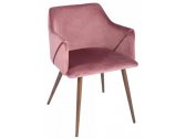 Кресло с обивкой ST-GROUP Монарх вельвет, сталь розовый Фото 1