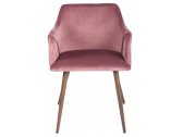 Кресло с обивкой ST-GROUP Монарх вельвет, сталь розовый Фото 2