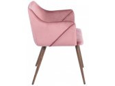 Кресло с обивкой ST-GROUP Монарх вельвет, сталь розовый Фото 3