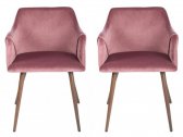 Кресло с обивкой ST-GROUP Монарх вельвет, сталь розовый Фото 7