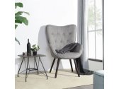 Кресло с обивкой ST-GROUP Гранд ткань, металл, дерево серый Фото 7