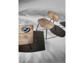 Столик кофейный деревянный Ethimo Agave тик, металл черный, натуральный Фото 5