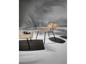 Столик кофейный деревянный Ethimo Agave тик, металл черный, натуральный Фото 4