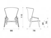 Кресло деревянное плетеное Ethimo Knit тик, роуп тик, серый Фото 2