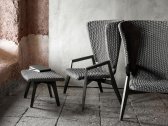 Кресло деревянное плетеное Ethimo Knit тик, роуп тик, серый Фото 8
