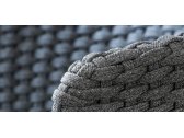 Табуретка для ног деревянная плетеная Ethimo Knit тик, роуп тик, серый Фото 5