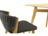 Стул деревянный плетеный Ethimo Knit тик, синтетическая нить Фото 5
