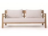 Диван деревянный с подушками Ethimo Costes акрил, тик натуральный, белый Фото 4