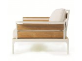Кресло деревянное с подушками Ethimo Meridien акрил, алюминий, тик Фото 3