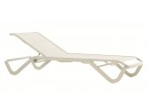 Шезлонг-лежак металлический Ethimo Ocean алюминий, текстилен Ethitex белый, слоновая кость Фото 4
