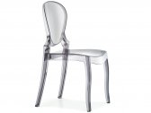Комплект прозрачных стульев PEDRALI Queen Set 2 поликарбонат серый Фото 3
