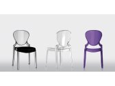 Комплект прозрачных стульев PEDRALI Queen Set 4 поликарбонат серый Фото 4